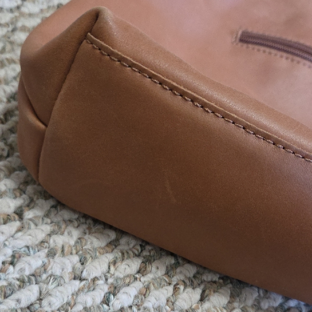 The Sak Leather Floral Embroidered Brown Shoulder Bag - Picture 7 of 11